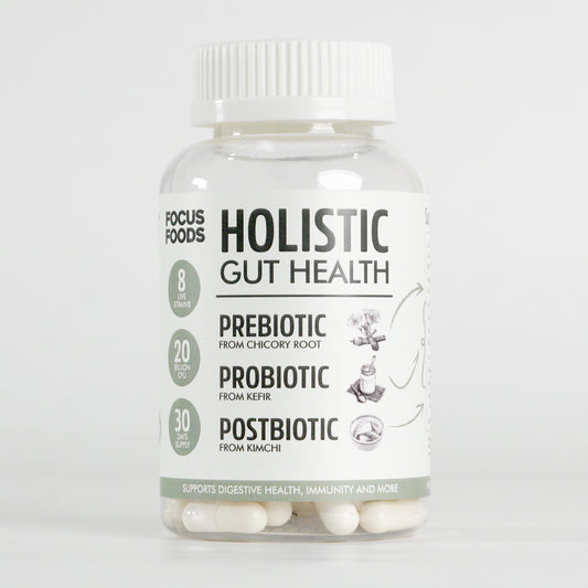 Holistic Gut Health - Prebiotics, Probiotics, Postbiotics from Natural Sources